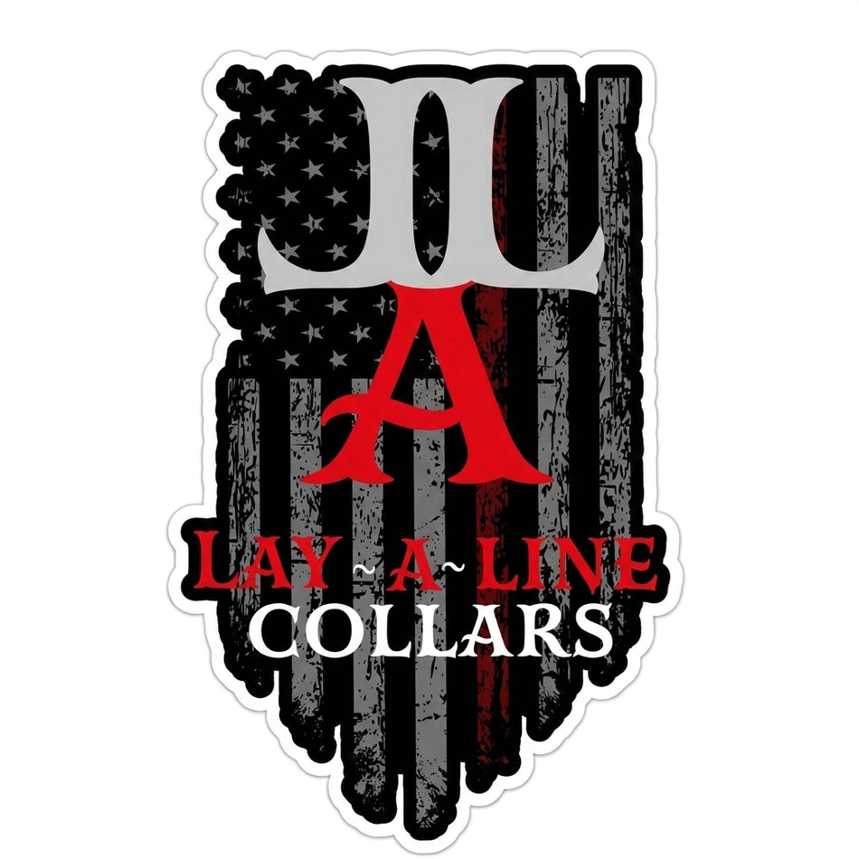 Lay a Line Collars Window/Helmet Decal or MAGNET (sqd.1)