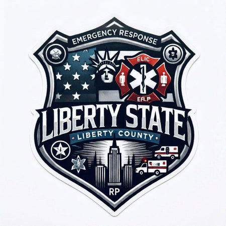 Liberty State Emergency Response Customer Decal or Magnet economy non-reflective decal