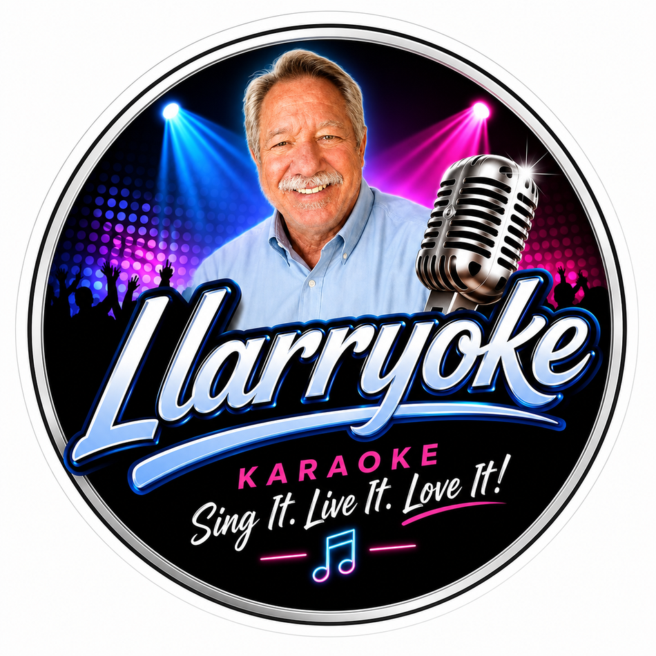 LLarryoke Karaoke Customer Decal – Economy Bulk Decals sqd.1