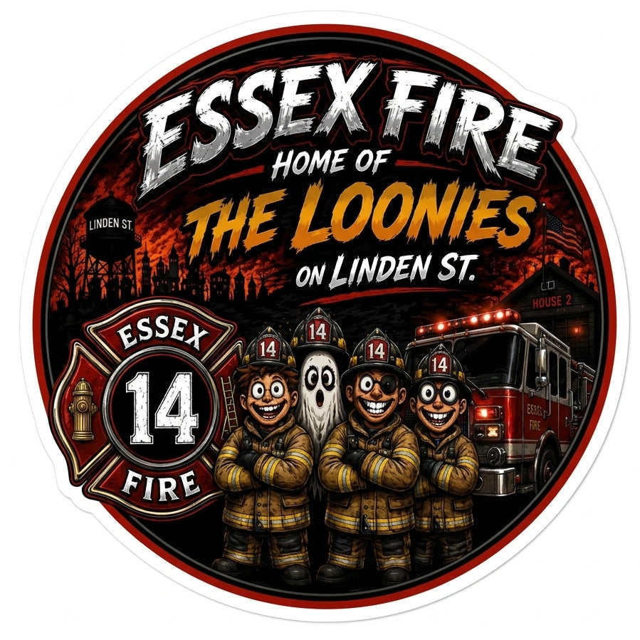 Essex Fire Loonies Window/Helmet Decal or MAGNET (sqd.1)