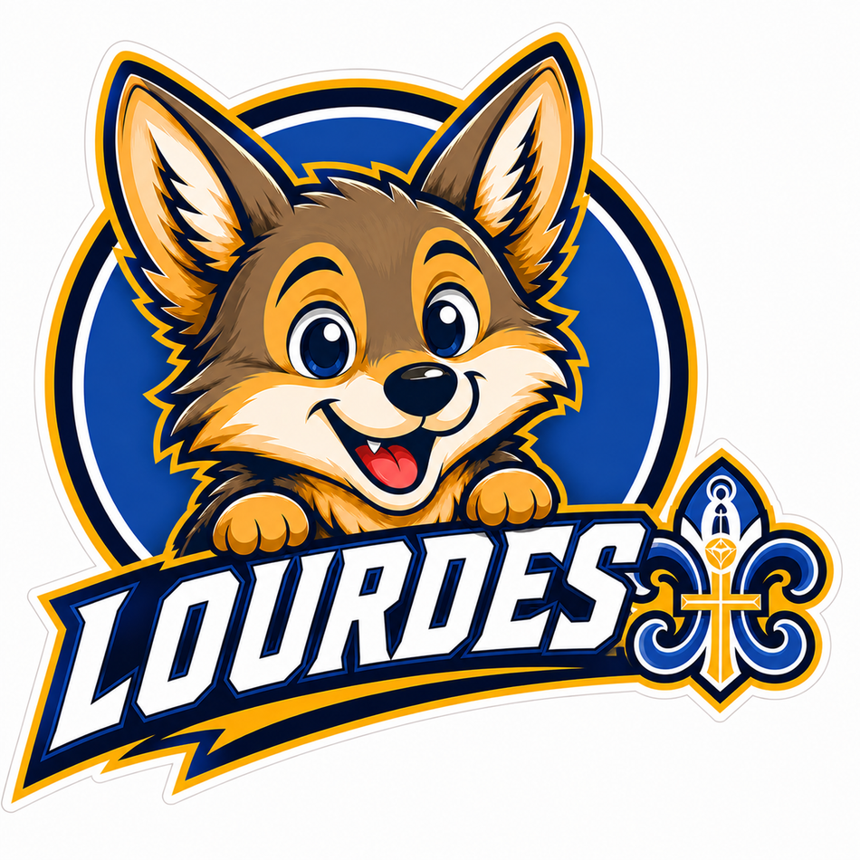 Lourdes Customer Window or Helmet Decal (sqd.1)