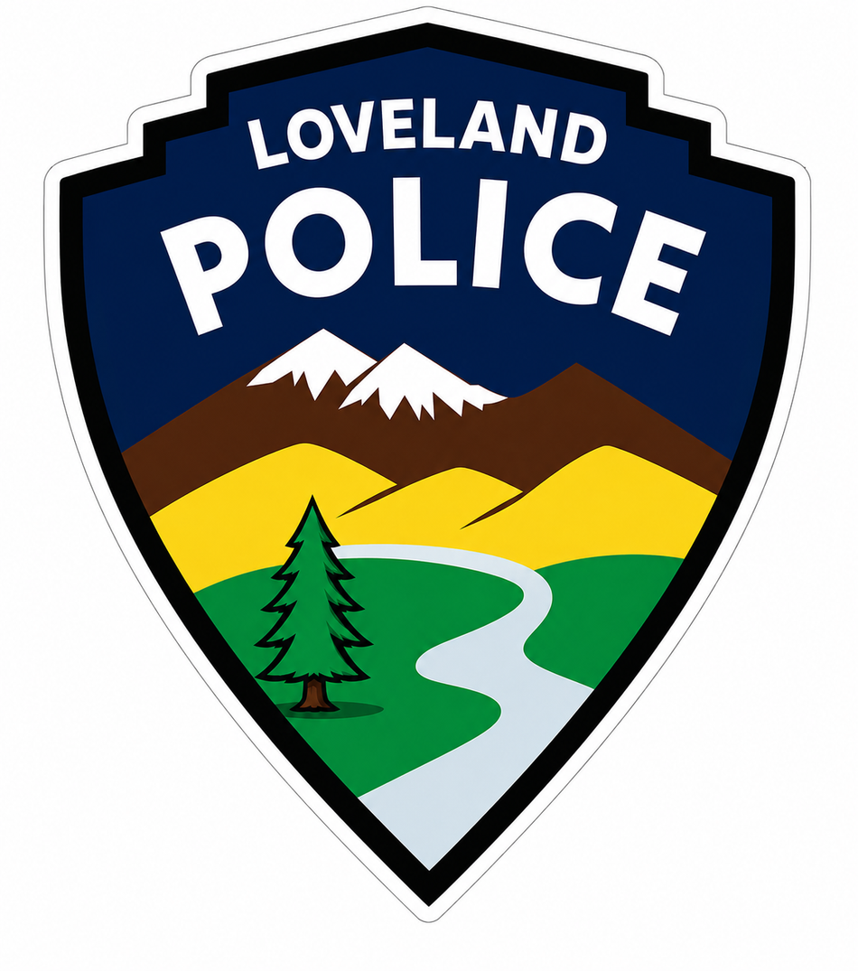 Loveland Police Customer Window or Helmet Decal (sqd.1)