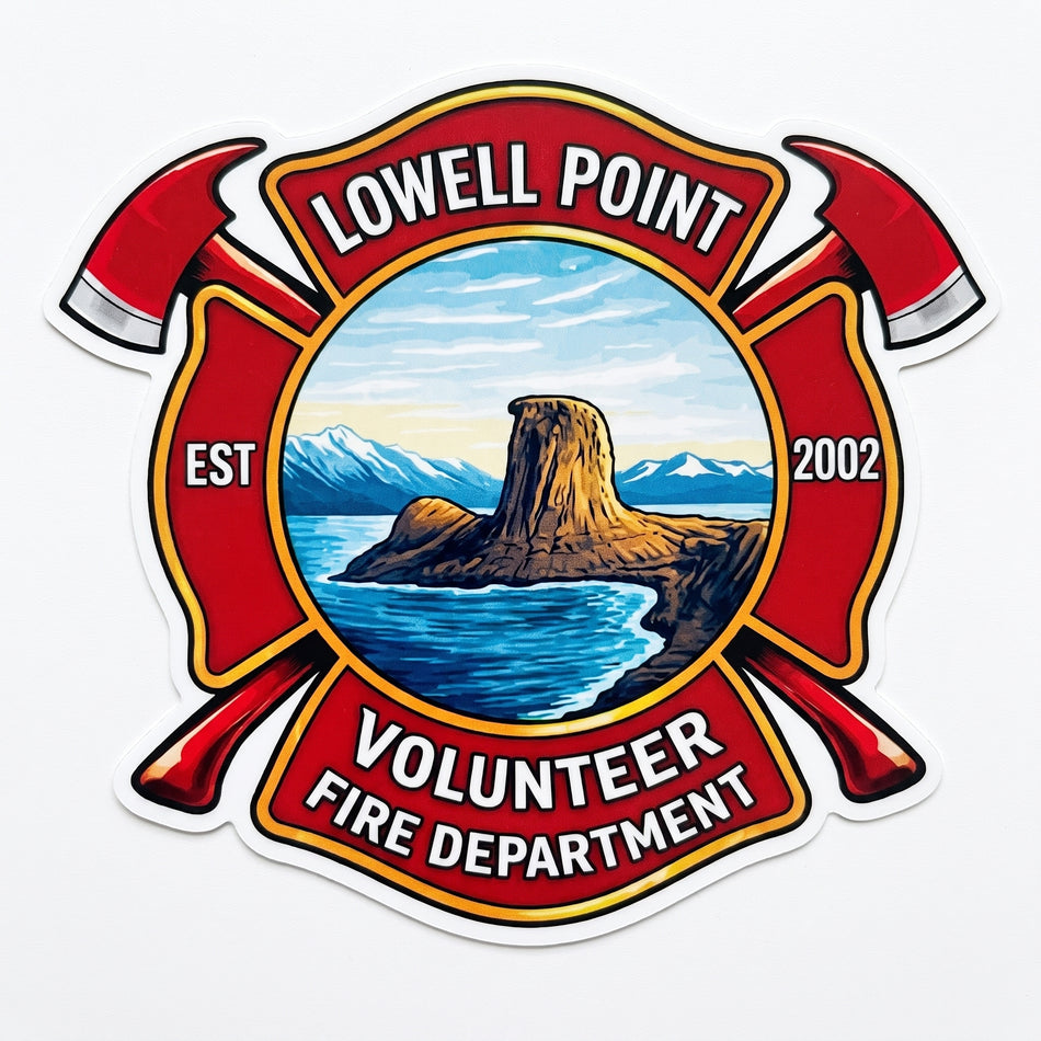 Lowell Point Fire Dept. Customer Decal or Magnet (sqd.1)