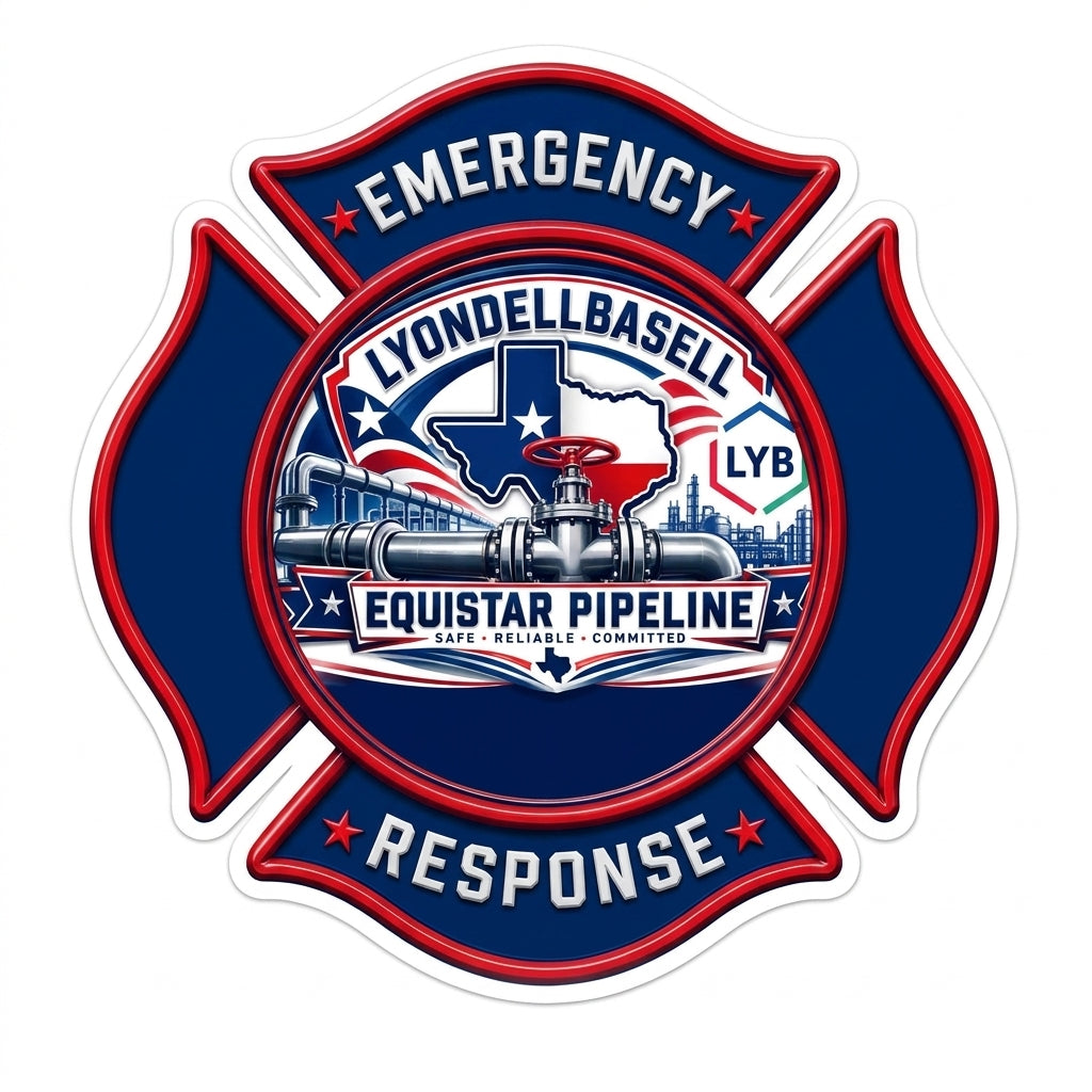 LyondellBasell Emergency Customer Decal or Magnet economy non-reflective decal