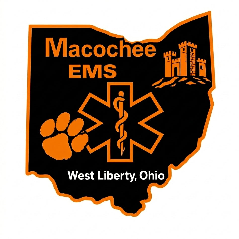 Macochee EMS Window/Helmet Decal or MAGNET (sqd.1)