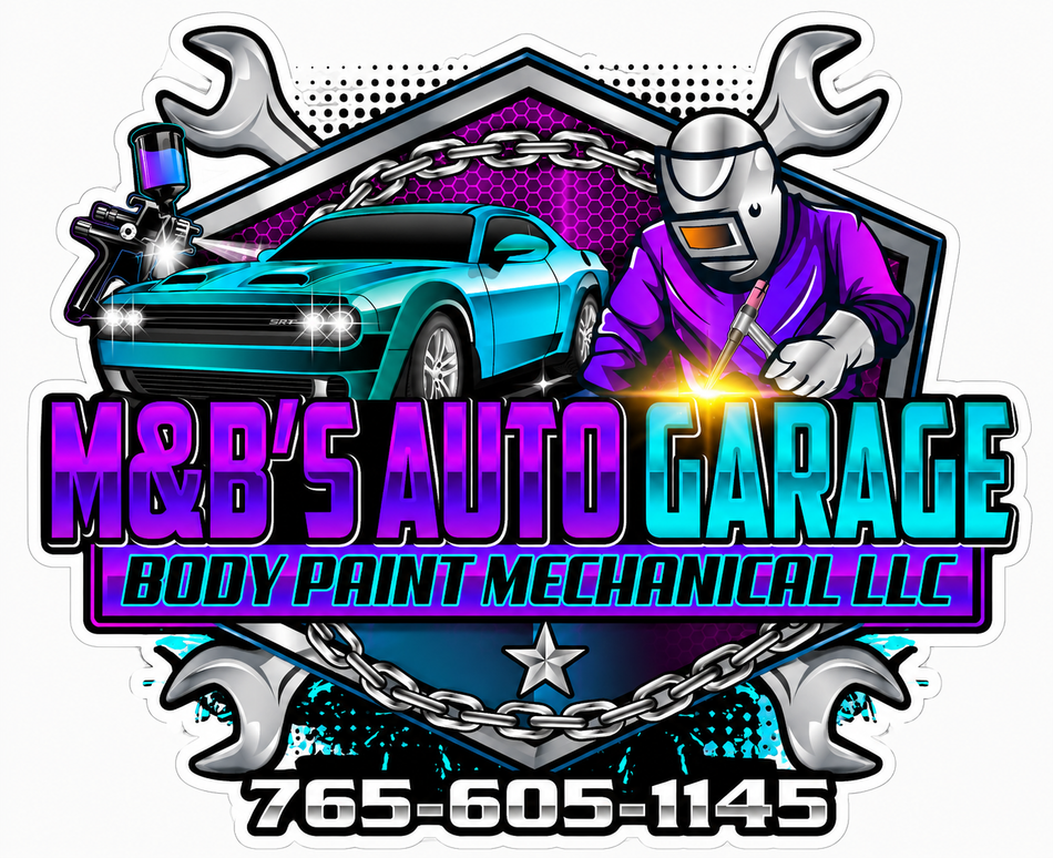 M&B's Auto Garage Customer Decal – Economy Bulk Decals sqd.1