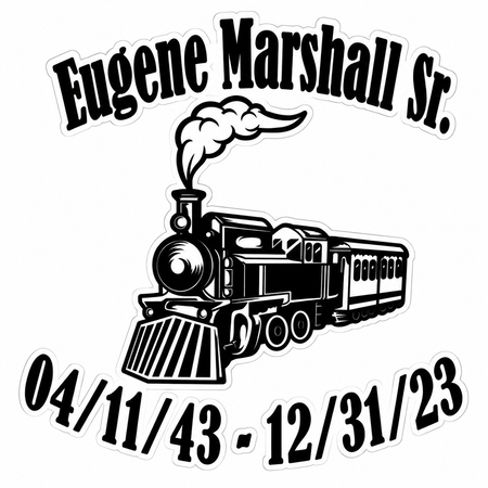 Eugene Marshal Customer Window or Helmet Decal economy non-reflective decal