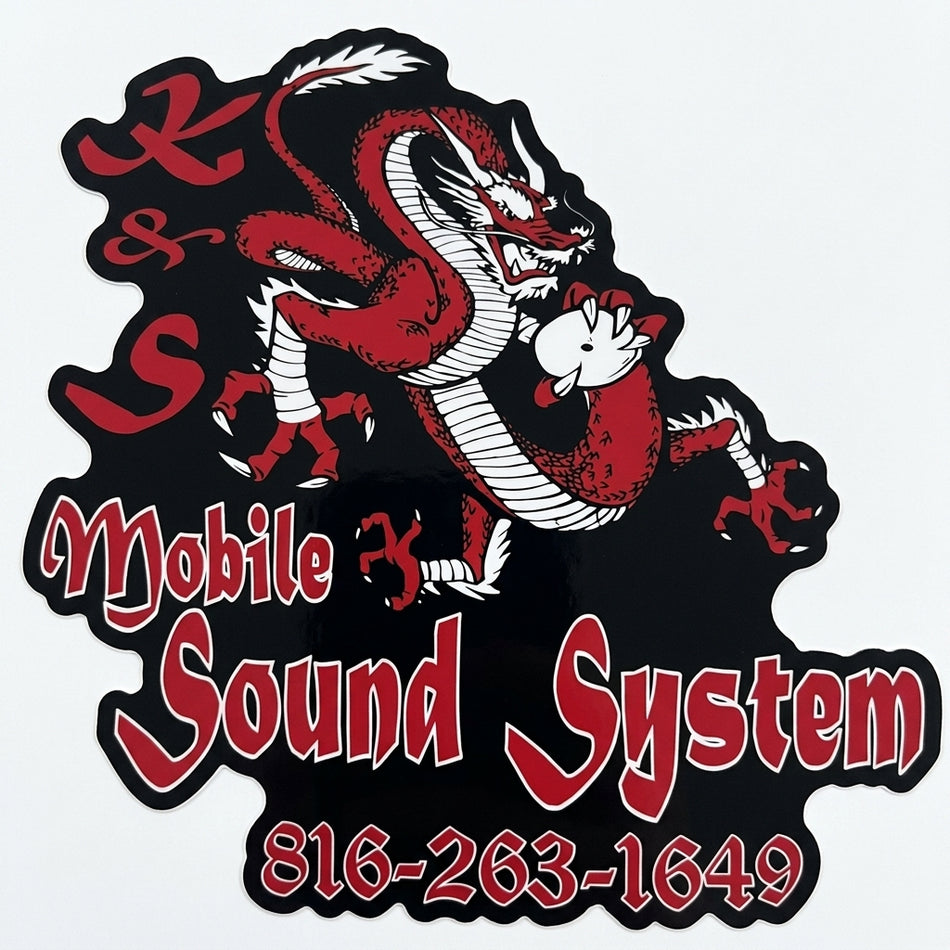 Mobile Sound Systems Window/Helmet Decal or MAGNET (sqd.1)
