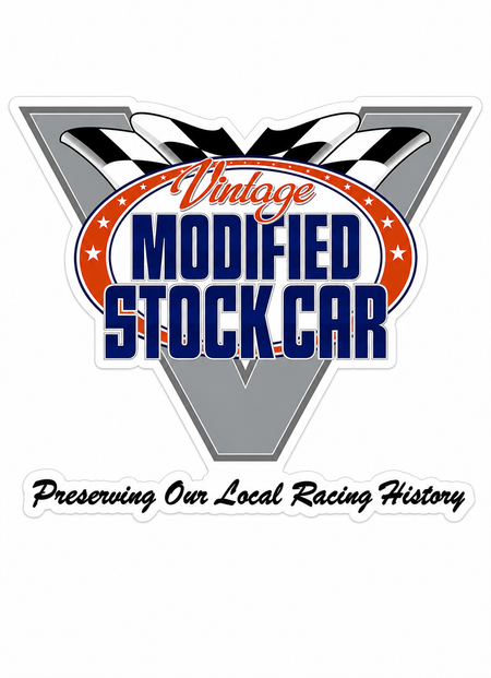 Vintage Modified Stock Car Customer Window or Helmet Decal economy non-reflective decal