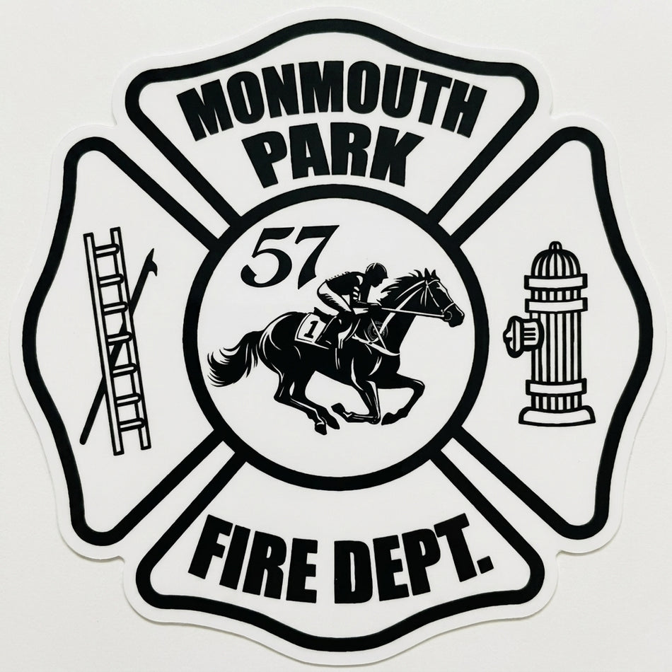 Monmouth Park Race Track Window/Helmet Decal or MAGNET (sqd.1)