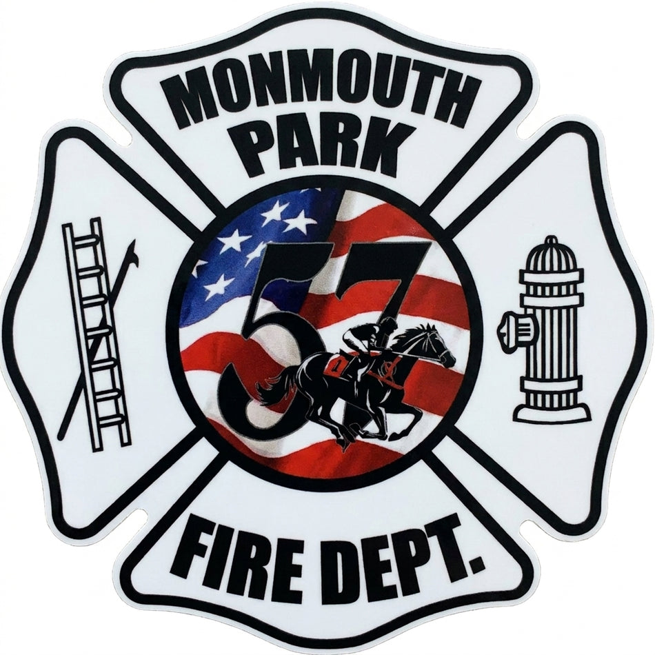 Monmouth Park Race Track Window/Helmet Decal or MAGNET (sqd.1) (Copy)