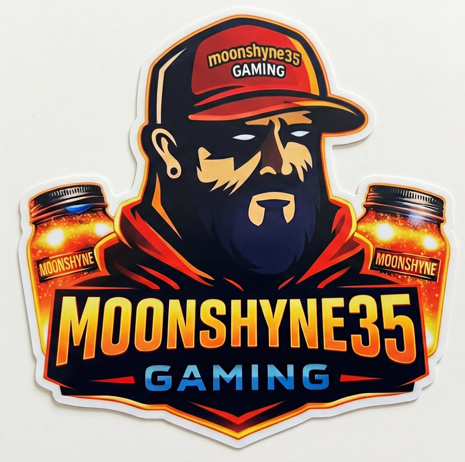Moonsyne35 Gaming Window/Helmet Decal or MAGNET Powercall