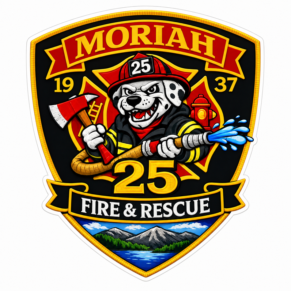 Moriah Fire & Rescue Customer Decal – Economy Bulk Decals sqd.1
