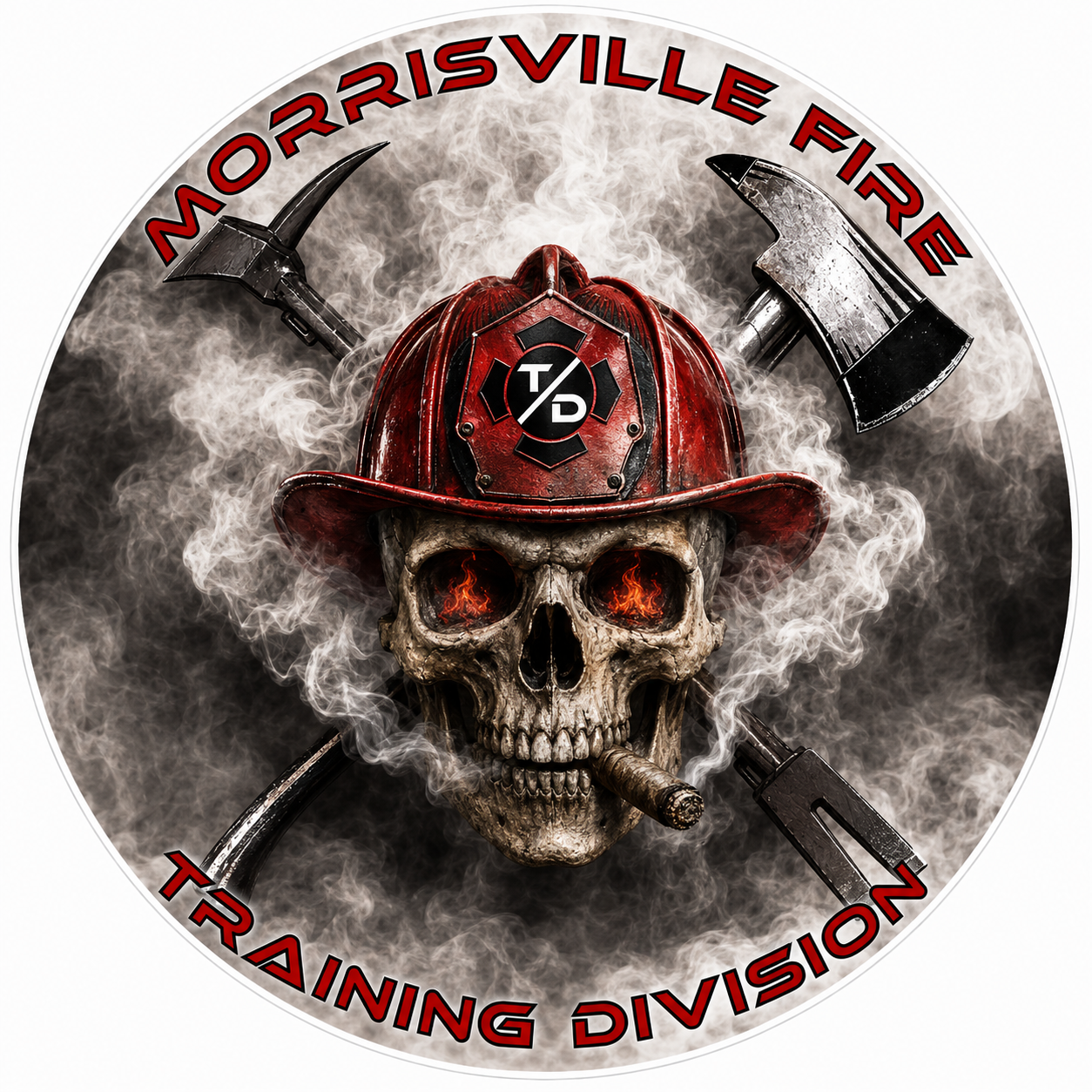 Morrisville Fire Training Customer Decal or Magnet economy non-reflective decal
