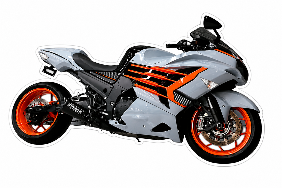 Brocks Motorcycle Design Customer Window or Helmet Decal (rct.1)