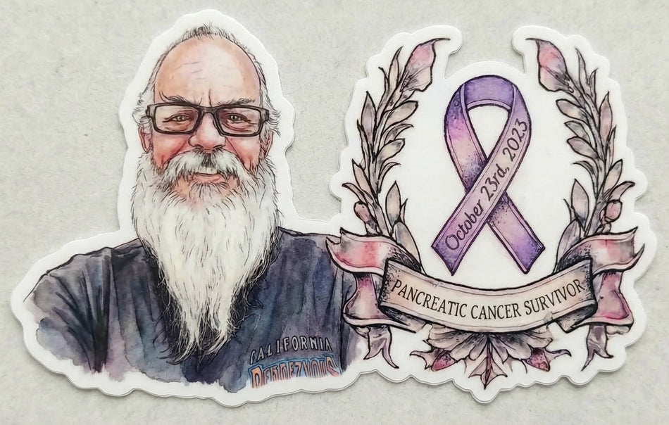 Pancreatic Cancer Dale Combined Window/Helmet Decal or MAGNET