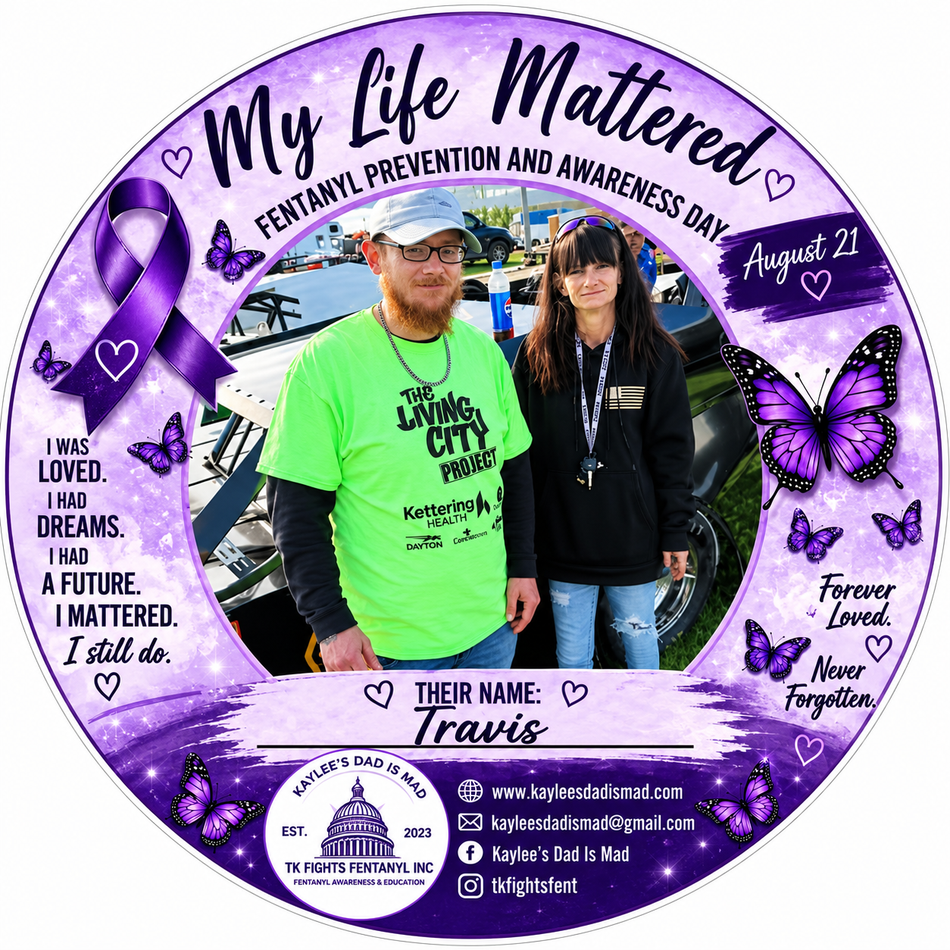 My Life Matters Travis Customer Decal – Economy Bulk Decals sqd.1