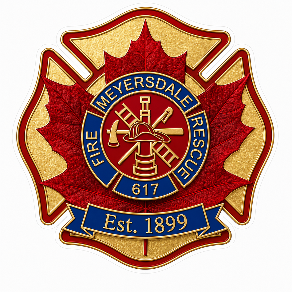 Myersdale Fire Rescue Customer Window or Helmet Decal (sqd.1)