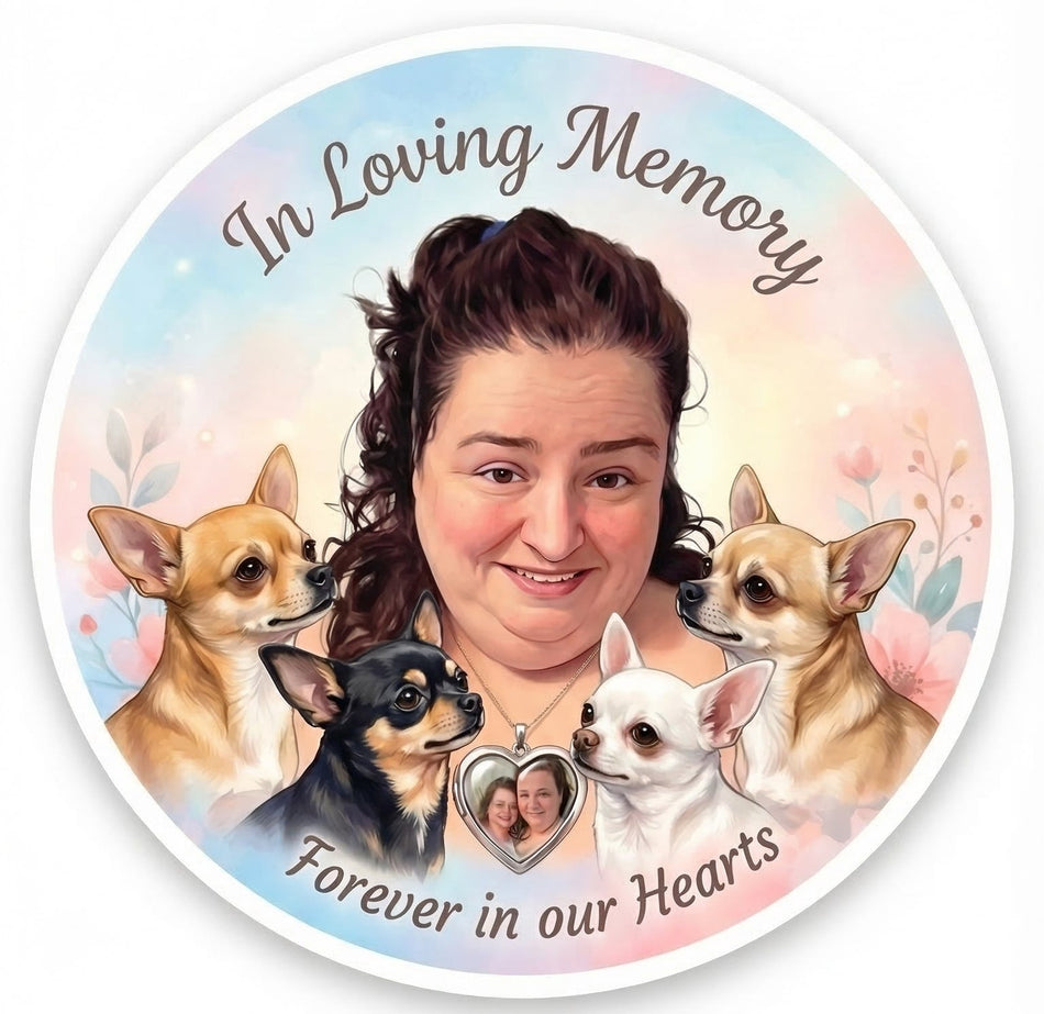 Holly Boone In Loving Memory Helmet Window/Helmet Decal or MAGNET