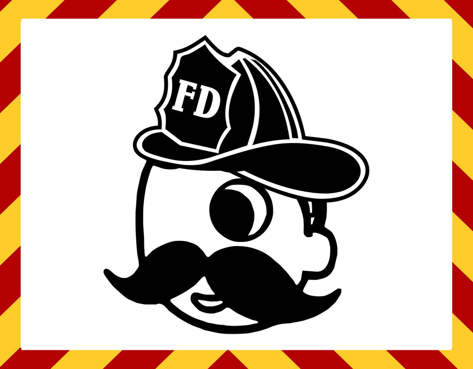 Window Decal - Natty Bo Firefighter Decal