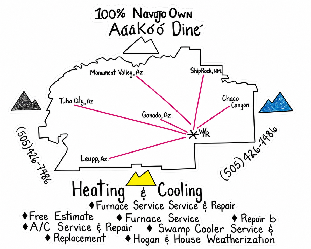 Navajo Own Customer Window or Helmet Decal economy non-reflective decal
