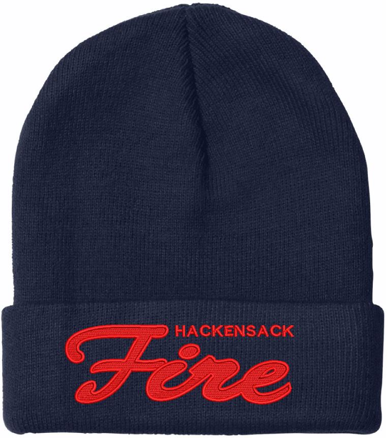 Hackensack Fire Customer Embroidered Winter Hat