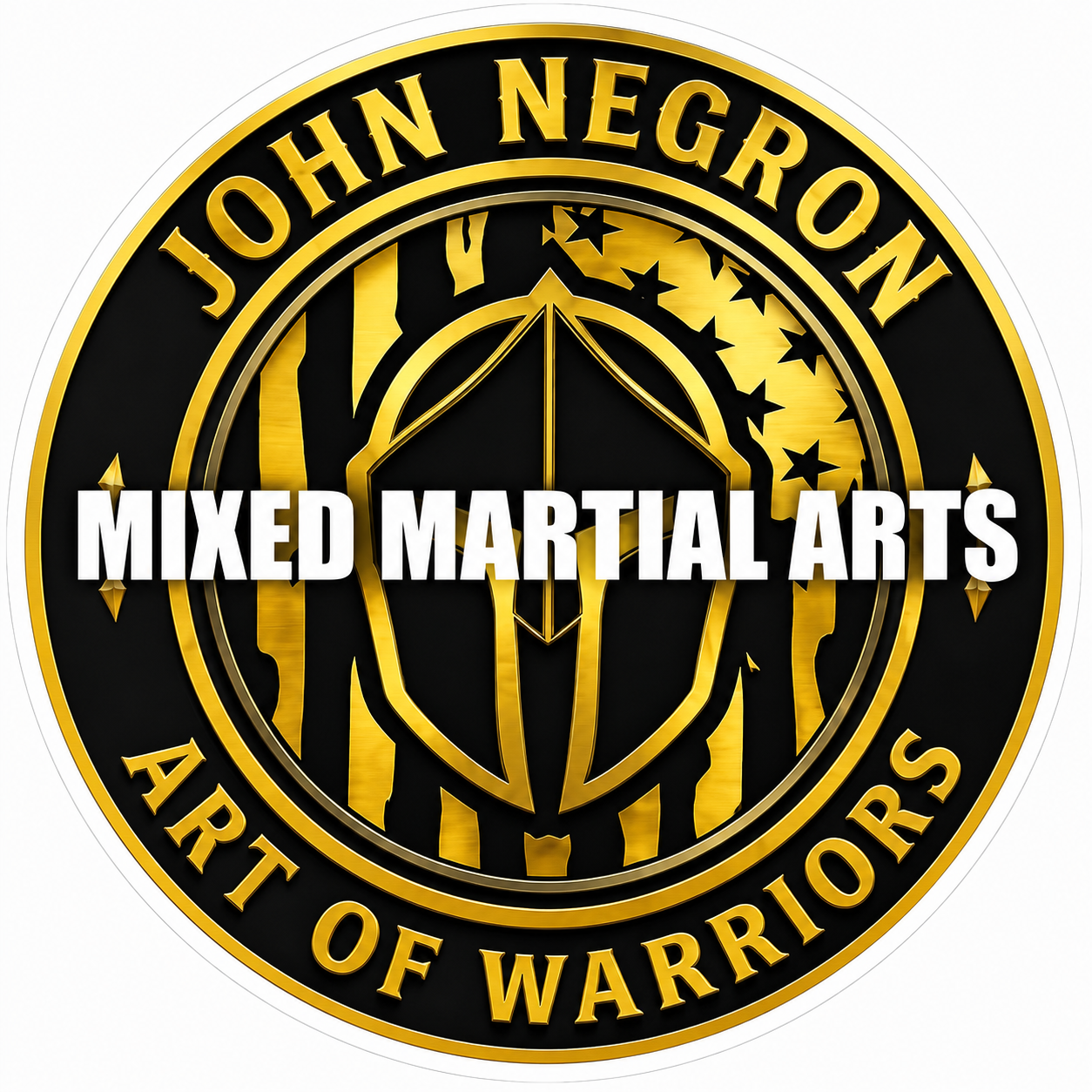 Negron Mixed Martial Arts Customer Window or Helmet Decal economy non-reflective decal