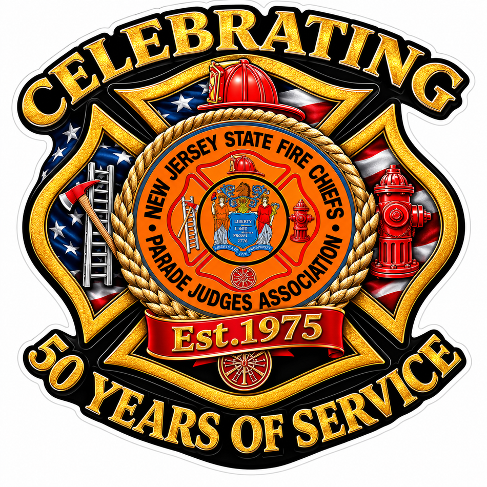 New Jersey State Fire Chiefs Customer Decal or Magnet (sqd.1)
