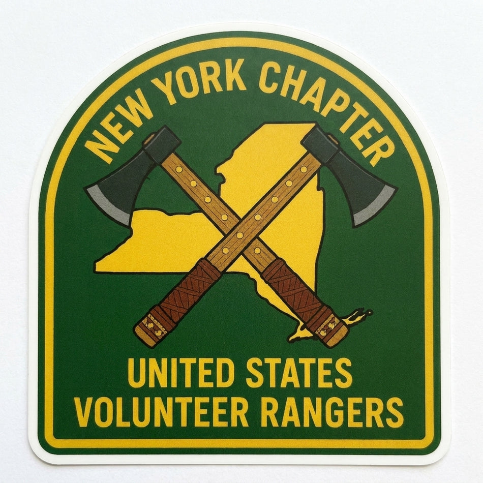 Volunteer Rangers New York Chapter Window/Helmet Decal or MAGNET (sqd.1)