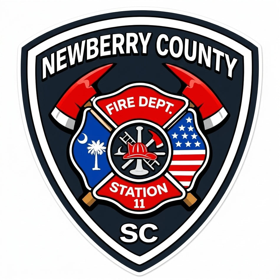 Newberry County Fire Dept. Window/Hardhat Decal