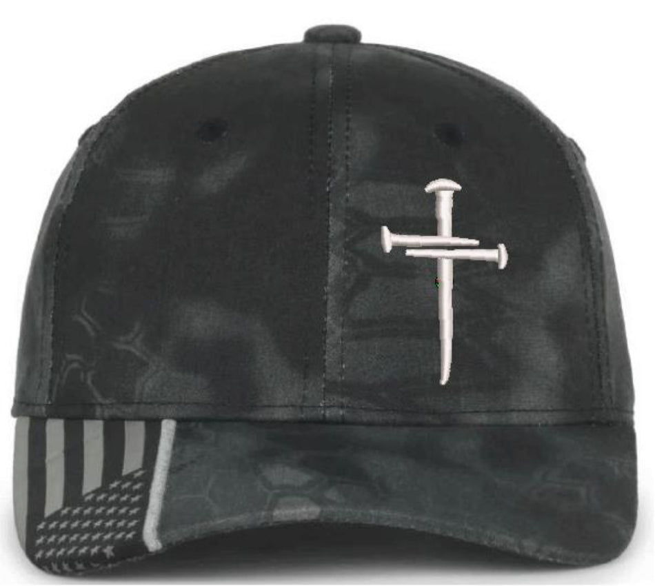 Glow in the Dark Christian Hat for Men Women Jesus Christian Cross Adjustable or Flex Fit Hat