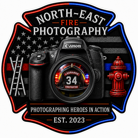 North East Fire Photography Customer Decal or Magnet economy non-reflective decal