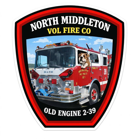North Middleton Vol. Fire Co. Customer Decal or Magnet economy non-reflective decal