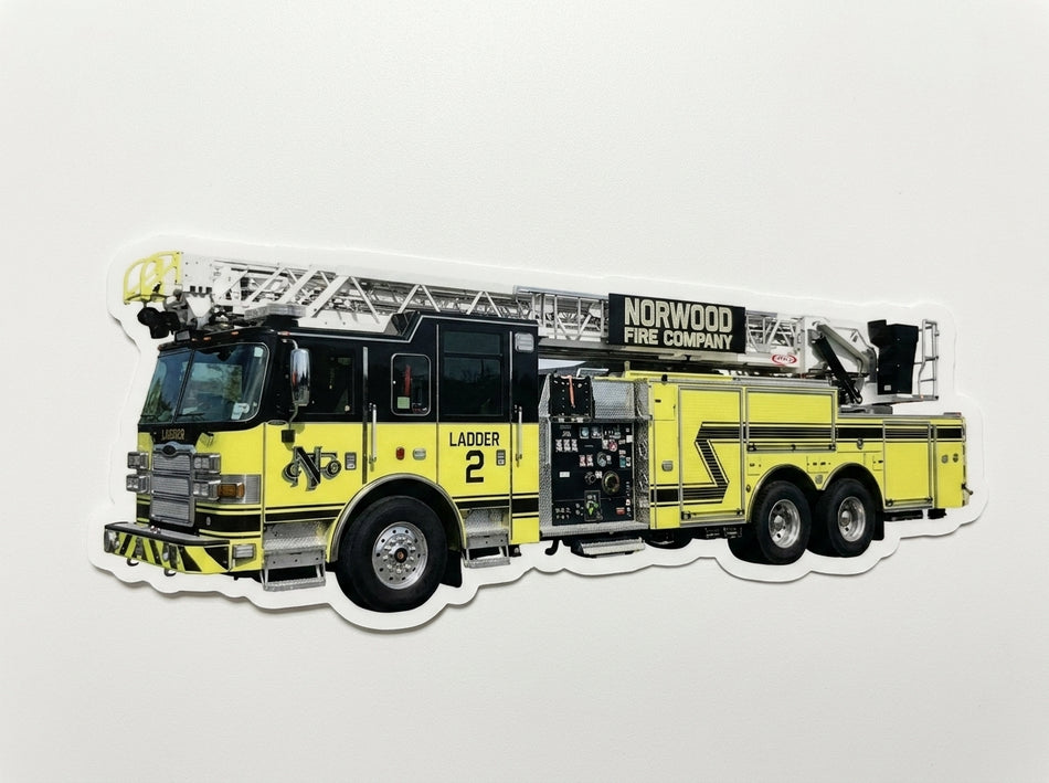 Norwood Fire Company Window or Helmet Decal (rctd.1)