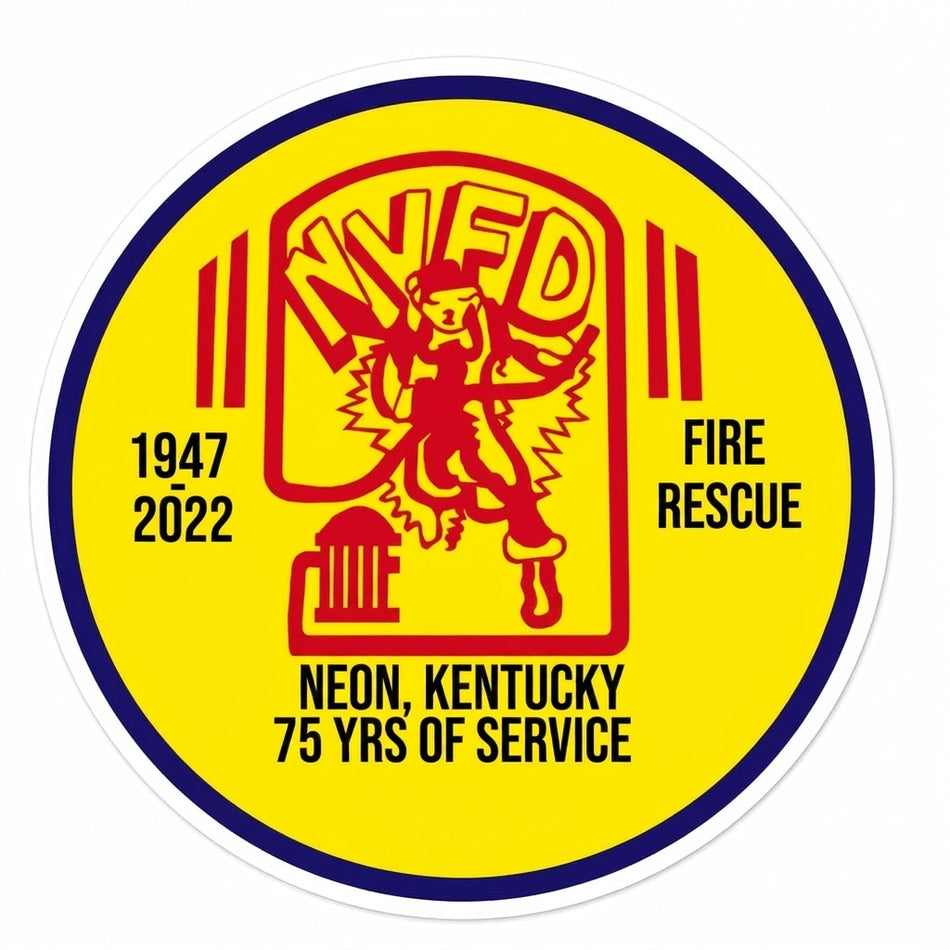 NVFD Fire Rescue Window/Helmet Decal or MAGNET (sqd.1)
