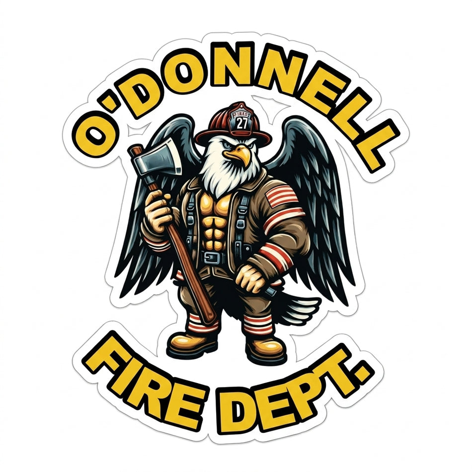 O'Donnell Fire Dept. Window/Helmet Decal or MAGNET