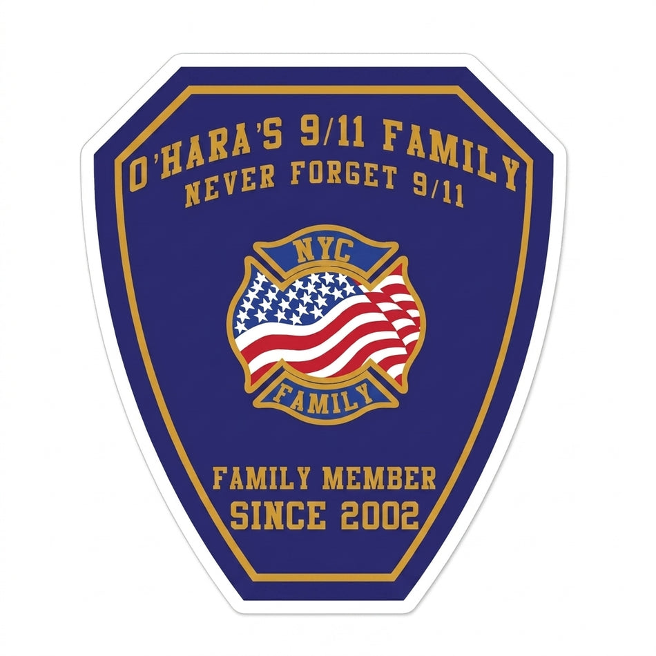 O'Hara's 911 Family Window/Helmet Decal or MAGNET (sqd.1)