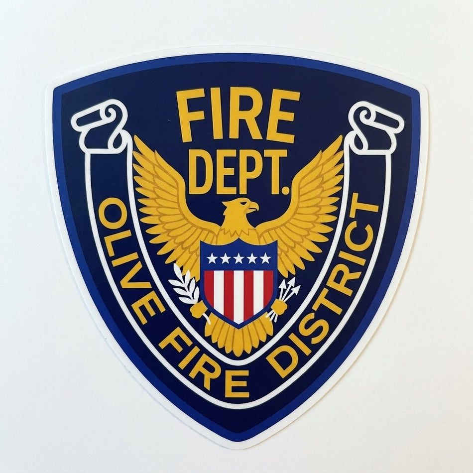 Olive Fire District Window/Helmet Decal or MAGNET (sqd.1)