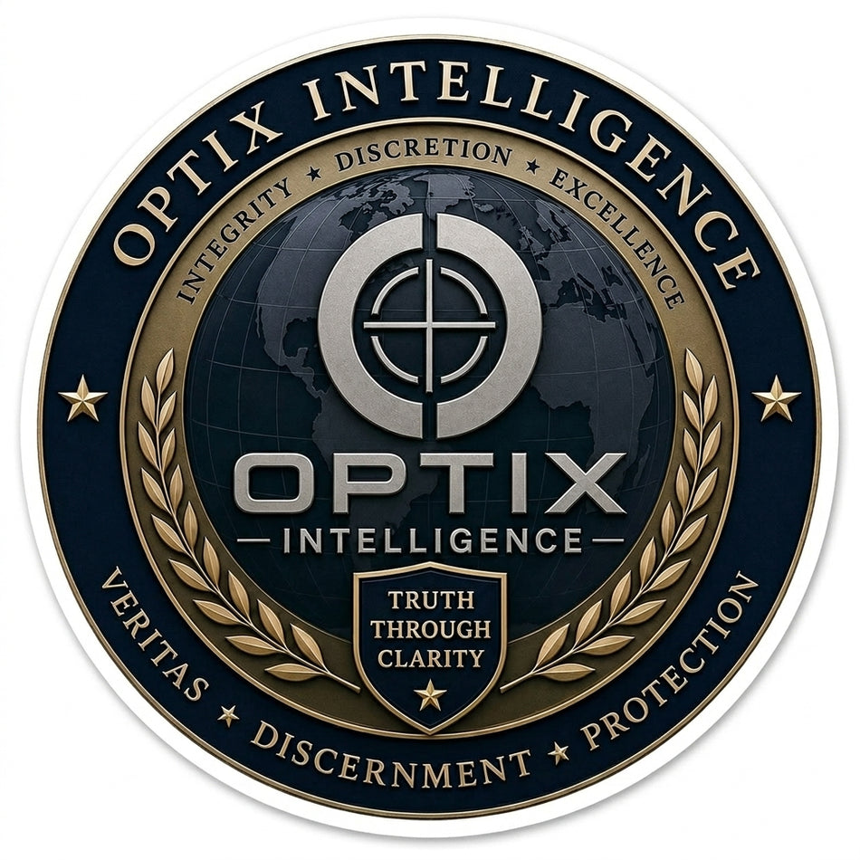 Optix Intelligence Window/Helmet Decal or MAGNET (sqd.1)