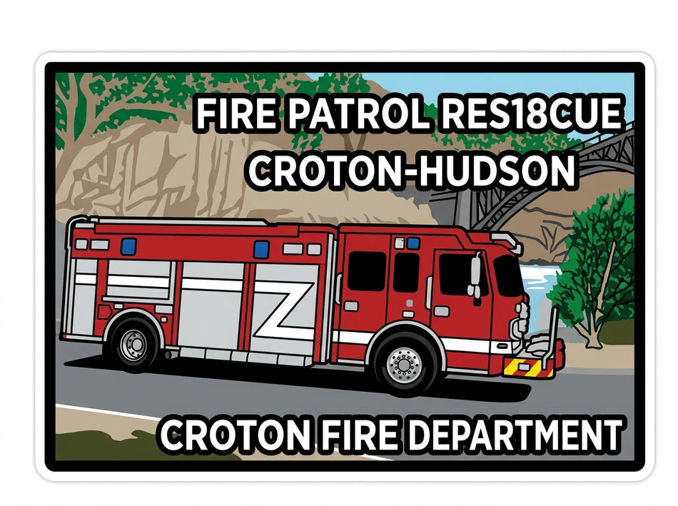 Fire Patrol Rescue 18 Window or Helmet Decal (rctd.1)