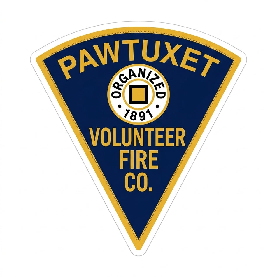 Pawtuxet Vol. Fire Company Window/Helmet Decal or MAGNET (sqd.1)