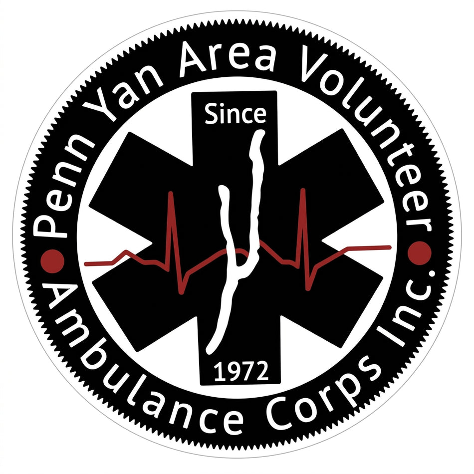 Penn Yan Area Ambulance Window/Helmet Decal or MAGNET (sqd.1)