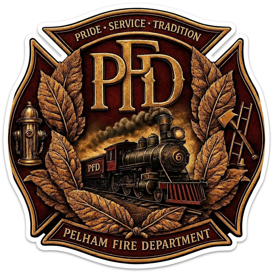 PFD Maltese Cross Window/Helmet Decal or MAGNET (sqd.1)
