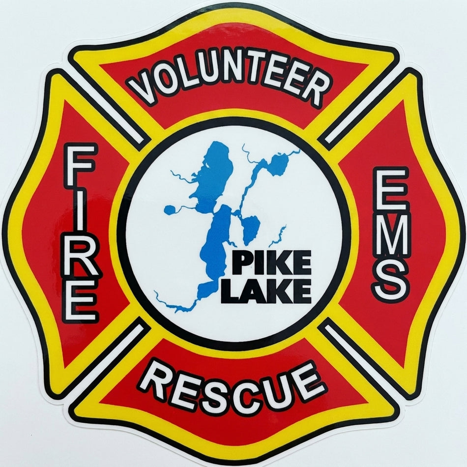Pike Lake Fire RescueWindow/Helmet Decal or MAGNET (sqd.1)