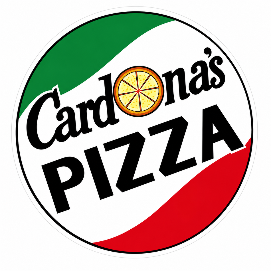 Cardona's Pizza Customer Window or Helmet Decal (sqd.1)