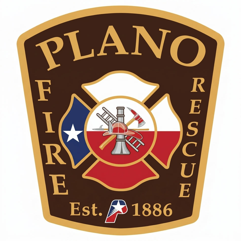 Plano Fire Rescue Window/Helmet Decal or MAGNET (sqd.1)