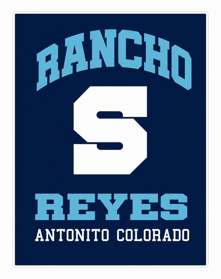 Ranch S Reyes Customer Window or Helmet Decal economy non-reflective decal