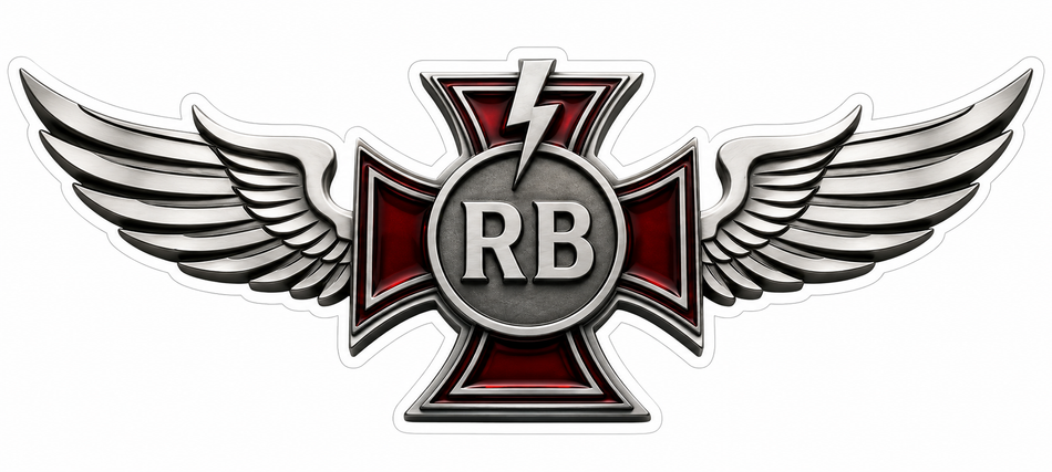 RB Maltese with Wings Window or Helmet Decal (rct.1)