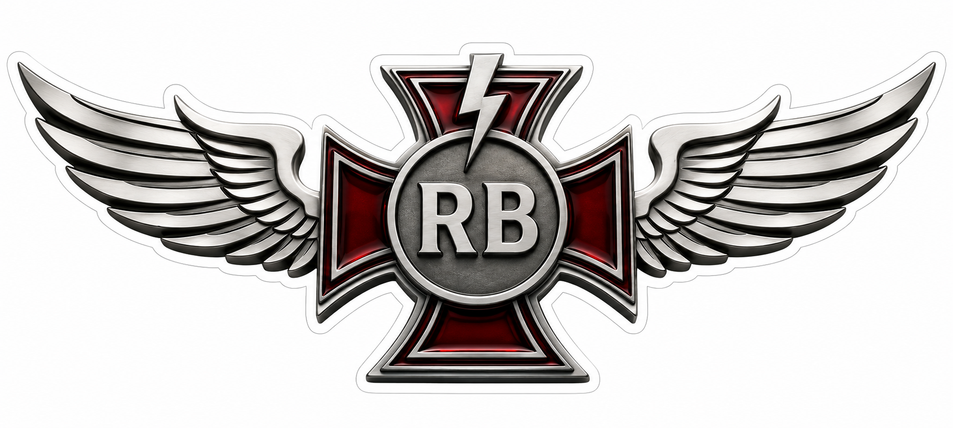 RB Maltese with Wings Window or Helmet Decal economy bulk decal