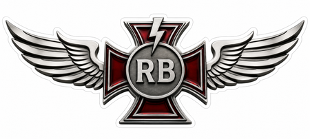 RB Maltese with Wings Window or Helmet Decal economy bulk decal